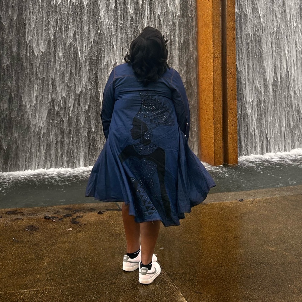 Jean High-Low Dress - Picture 2 of 2